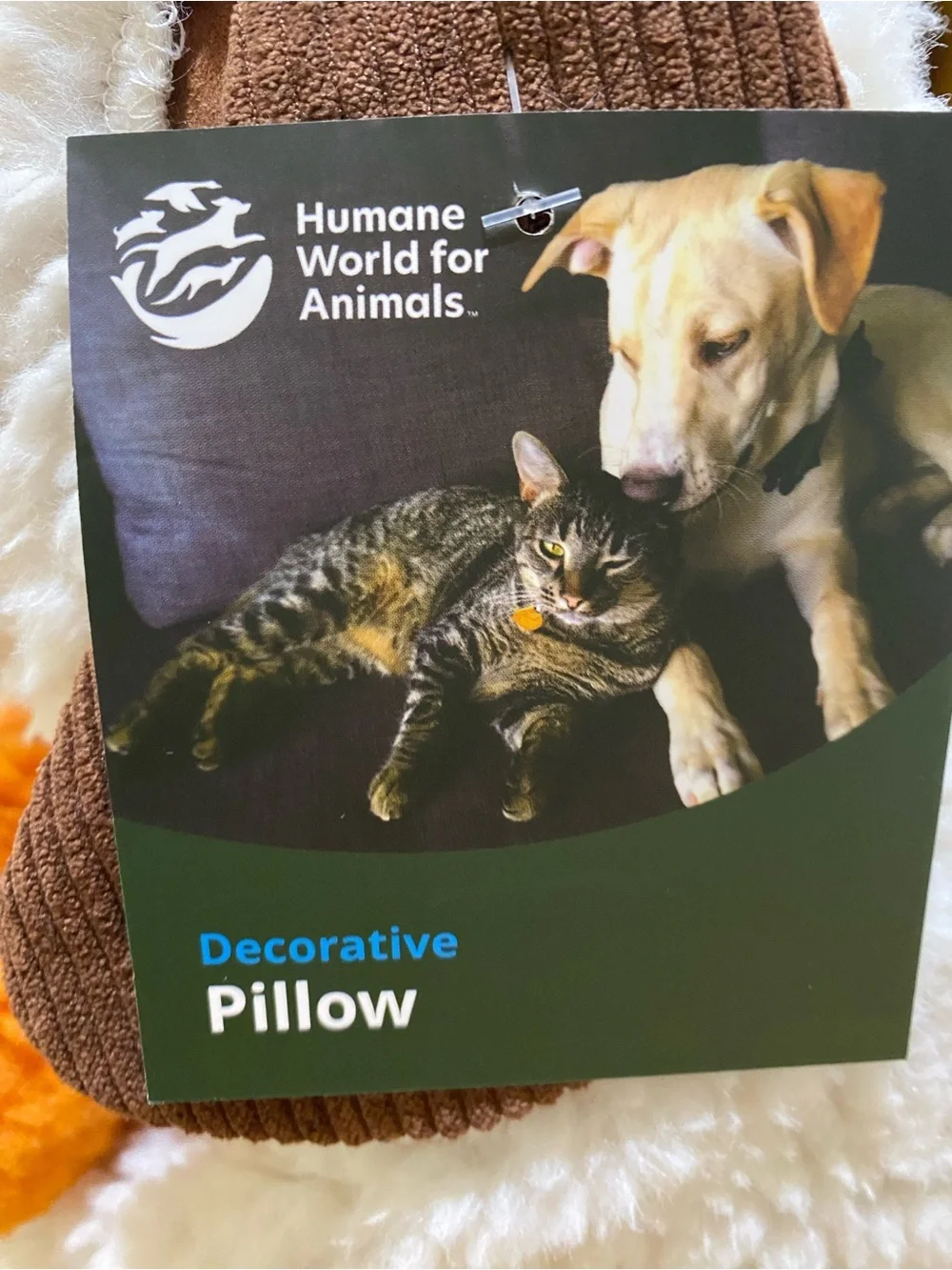 NWT.  Humane World for Animals, Halloween, dachshund pillow.